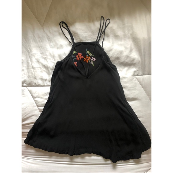 Free People Flower Fields Shift Dress - Black - Picture 6 of 7